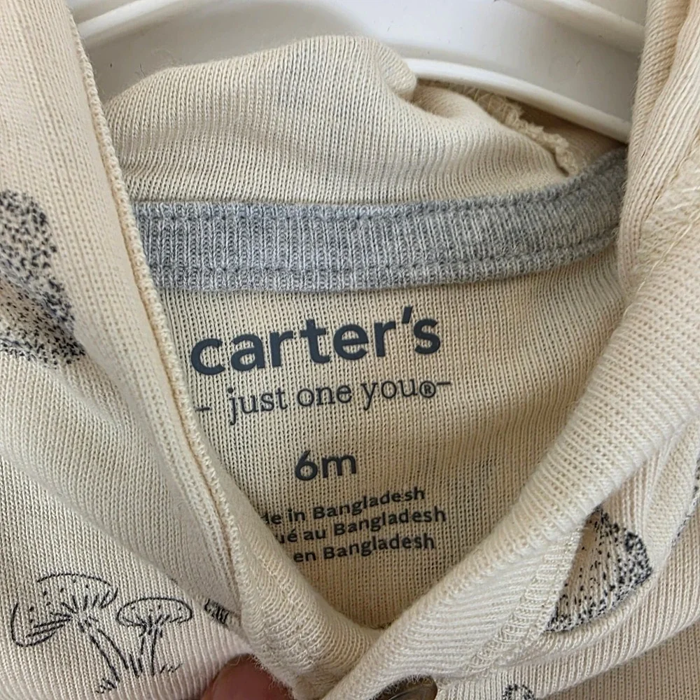 Carter's Just One You Baby 6M 3-Piece Quilted Pullover Woodland Outfit Set